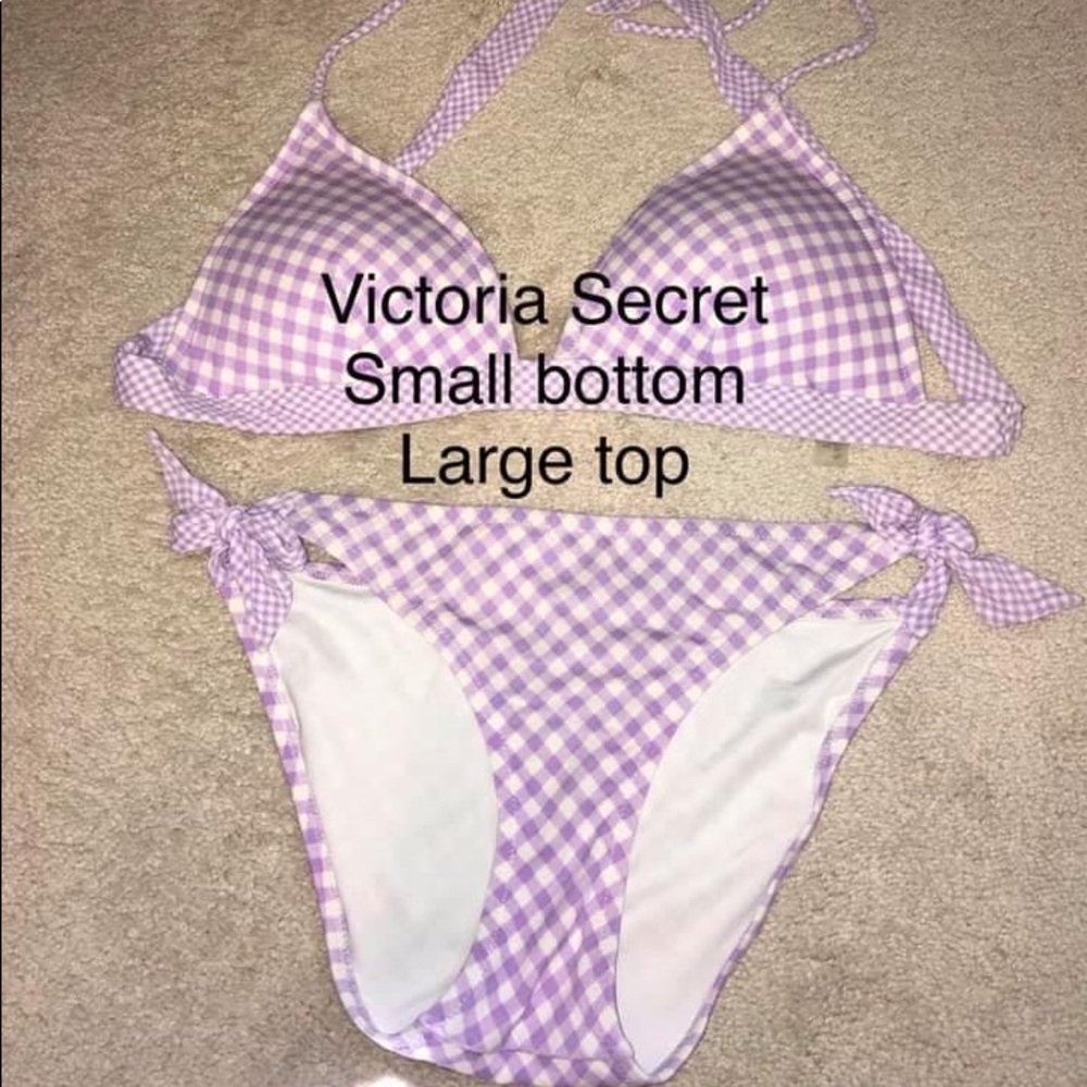 Victoria Secret Gingham Pattern Bikini